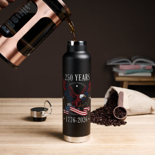 Adler und Flagge 250 Jahre 1776-2026 250. Trinkflasche