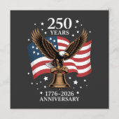 Adler und Flagge 250 Jahre Amerika 1776-2026 Programm (Vorderseite)
