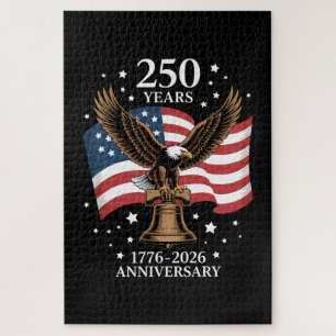 Adler und Flagge 250 Jahre Amerika 1776-2026 Puzzle