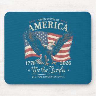 Adler und Flagge 250 Jahre das Volk 1776 250. Mousepad