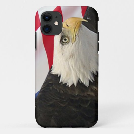 Adler und Flagge Case-Mate iPhone Hülle (Rückseite)