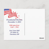 Adler und Flagge für die Abstimmung Postkarte (Rückseite)