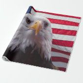 Adler und Flagge Geschenkpapier (Ungerollt)
