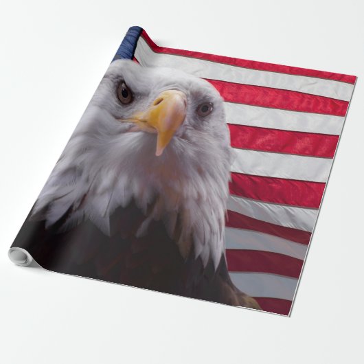 Adler und Flagge Geschenkpapier (Ungerollt)
