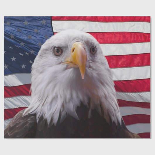 Adler und Flagge Geschenkpapier (Flach)