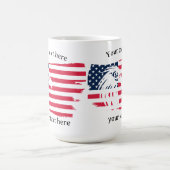 Adler und Flagge Kaffeetasse (Mittel)
