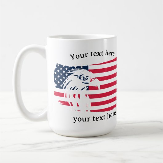 Adler und Flagge Kaffeetasse (Links)