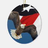 Adler und Flagge Keramikornament (Links)