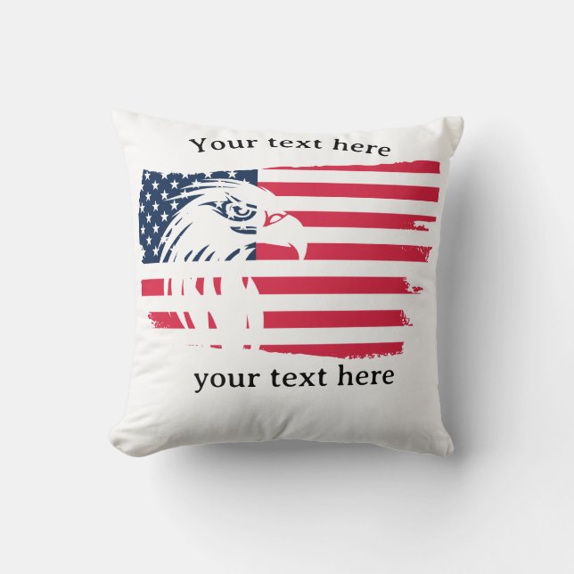 Adler und Flagge Kissen (Vorderseite)