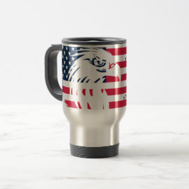Adler und Flagge Reisebecher