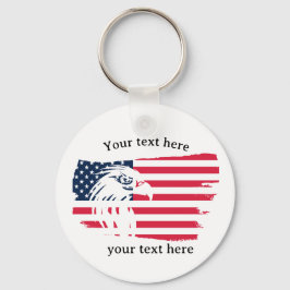 Adler und Flagge Schlüsselanhänger