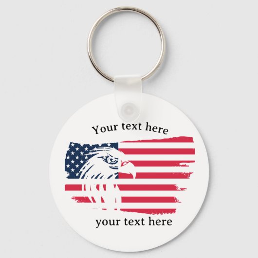 Adler und Flagge Schlüsselanhänger (Vorderseite)