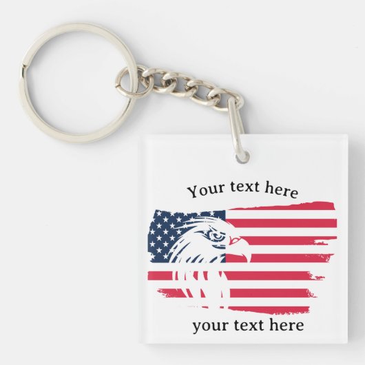 Adler und Flagge Schlüsselanhänger (Vorderseite)