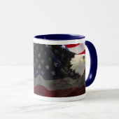 Adler und Flagge Tasse (VorderseiteRechts)
