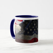 Adler und Flagge Tasse (Vorderseite Links)