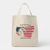 Adler und Flagge Tragetasche (Rückseite)