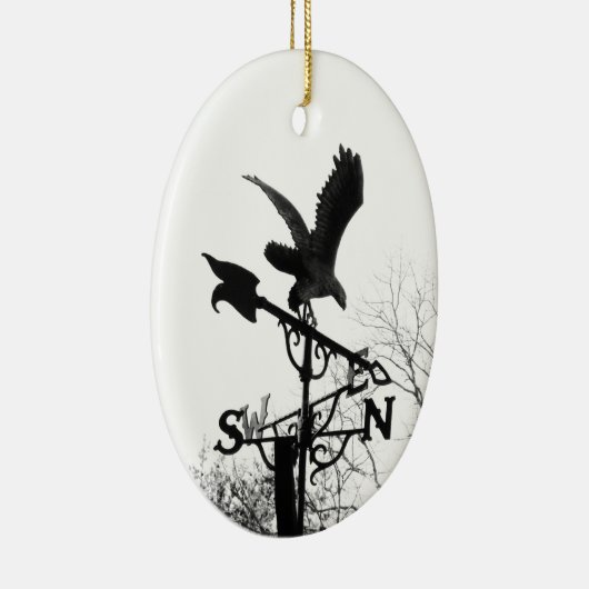 Adler und Pfeil Keramik Ornament (Rechts)