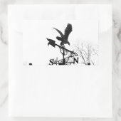 Adler und Pfeil Rechteckiger Aufkleber (Tasche)