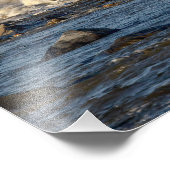 Adler und raues Wasser Fotodruck (Ecke)