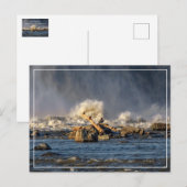 Adler und raues Wasser Postkarte (Vorne/Hinten)