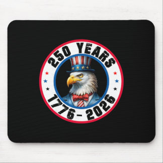 Adler und Rot Weiß Blau Fahne 250 Jahre 1776-2026  Mousepad