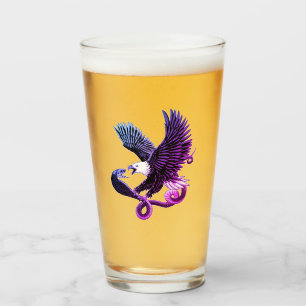 Adler und Schlange Glas