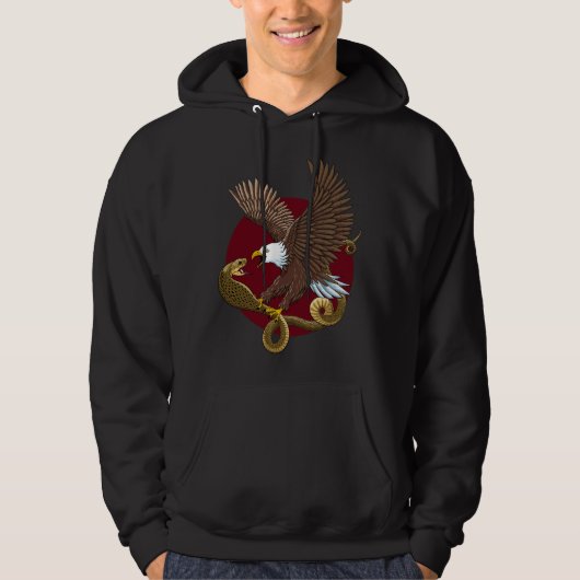 Adler und Schlange Hoodie (Vorderseite)