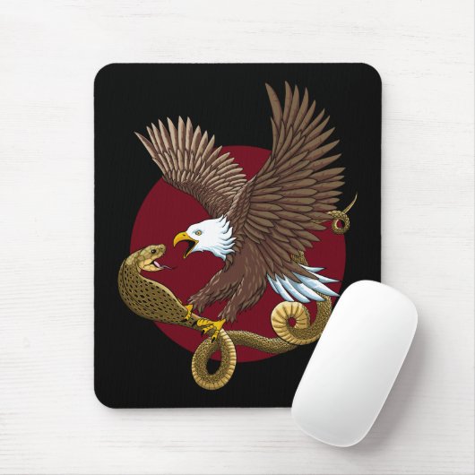 Adler und Schlange Mousepad (Mit Mouse)