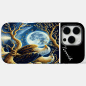 Adler und Vollmond Case-Mate iPhone Hülle (Rückseite (Horizontal))