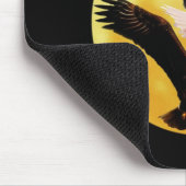 Adler und Vollmond Mousepad (Ecke)