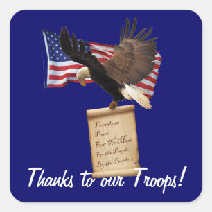 Adler, US-Flagge, Freiheit & Patriotische Stickers