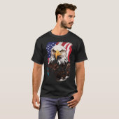 Adler USA Black Background only T-Shirt (Vorne ganz)