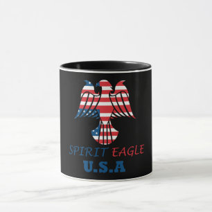 Adler USA-Flagge Spirit Tasse