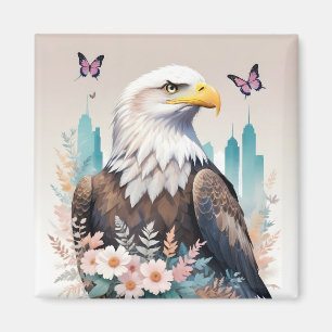 Adler Vintage Tier Natur Umwelt Stadt Kunst Magnet
