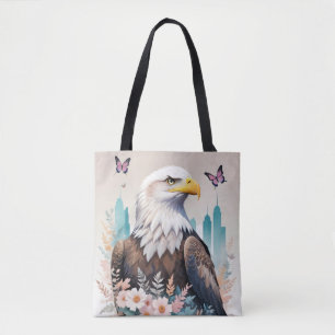 Adler Vintage Tier Natur Umwelt Stadt Kunst Tasche