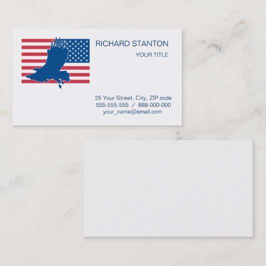 Adler Visitenkarte (Vorne/Hinten)