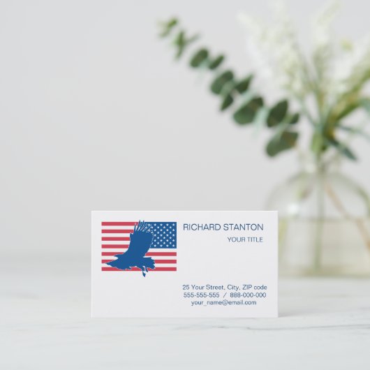 Adler Visitenkarte (Stehend Vorderseite)