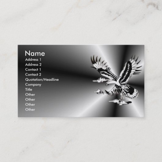 Adler-Visitenkarte Visitenkarte (Vorderseite)