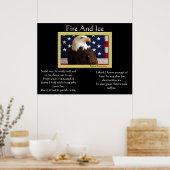 Adler von Feuer und Eisschild 4. Juli Poster 14 (Küche)