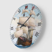 Adler von Lübeck Ship - Custom Clock Große Wanduhr (Winkel)