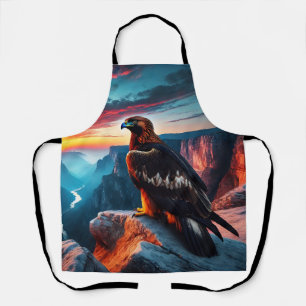 Adler wacht über den Canyon in Amerika Schürze