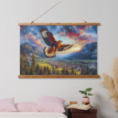 Adler Wandteppich Mit Holzrahmen (Schlafzimmer)