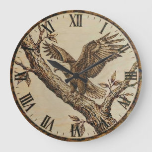 Adler Wanduhr - Symbol der Stärke