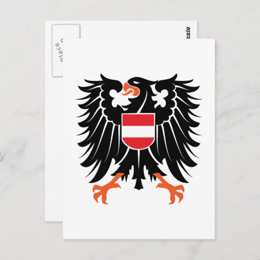 Adler Wappen Österreich eagle crest Austria Postkarte (Vorne/Hinten)