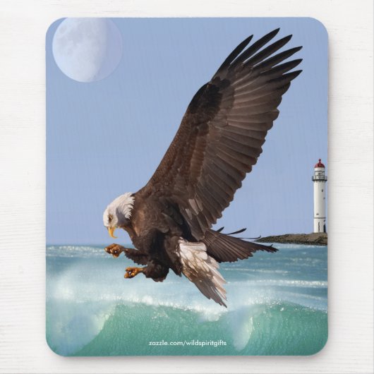 Adler, Waves & Lighthouse Mousepad (Vorne)