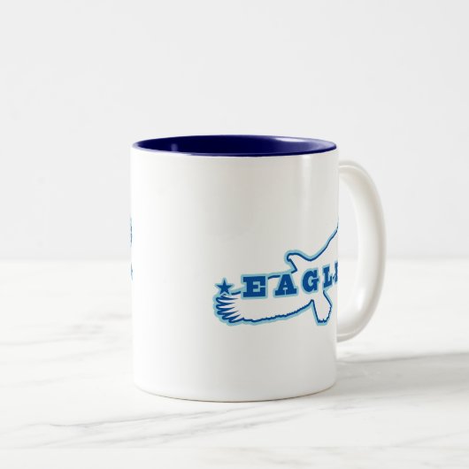 Adler Zweifarbige Tasse (VorderseiteRechts)