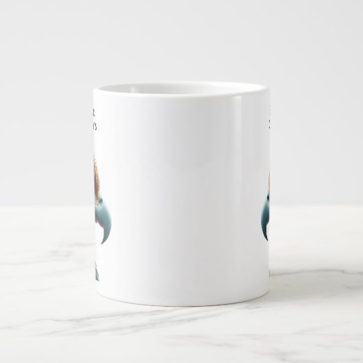 Adleradler-Portrait-Adlersöne, Kaffeelöffel Jumbo-Tasse (Vorderseite)