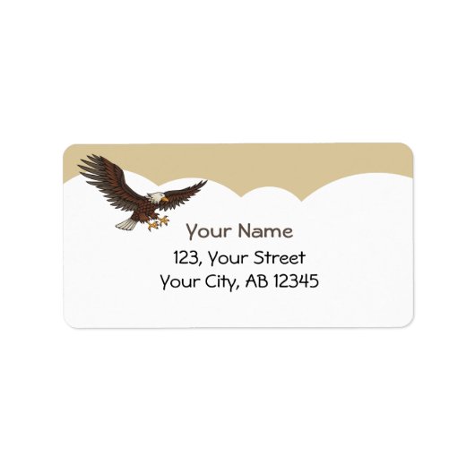 Adlerangriff Adressaufkleber (Vorne)