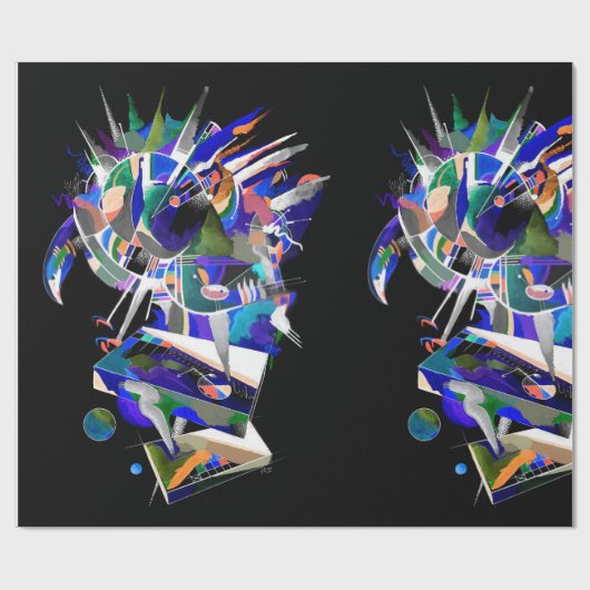 Adlerbeizfarbe Geschenkpapier (Flach)