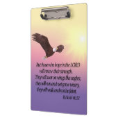 Adlerbibel Verse Gelb Rosa Lila Klemmbrett (Links)